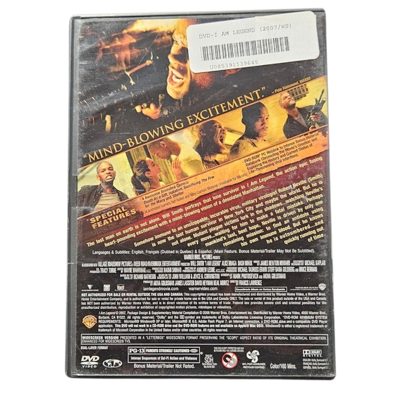 🔥4 for $20🔥 I Am Legend DVD (2007 Will Smith) - Picture 2 of 5